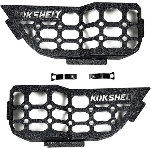 لوحات الباب الأمامي الجيب Molle متوافقة مع 2018-2024 Wrangler JL 2/4 Door & 2020-2024 Gladiator JT | زغب السطح | ودية للجلد | مربع تخزين الصلب يحل محل الشبكة التراكية الضعيفة in Kuwait