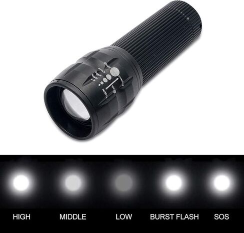 Front Light LED Bike Bicycle Cycle 1 Pair Zoomable Torch Front Light and Bicycle Rear Light Set in Saudi Arabia