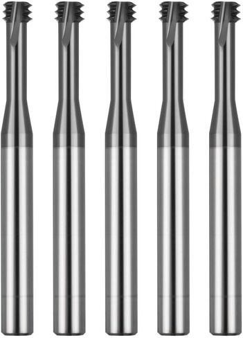 Metric Thread Milling Cutter Solid Carbide for Stainless Steel (5pcs M2×0.4) in Kuwait
