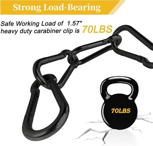 الربيع المفاجئة الخطاف الأسود carabiner ， أداة Sunxer Small Carabiner Clip Clip 1.57 بوصة 5 PCs in Kuwait
