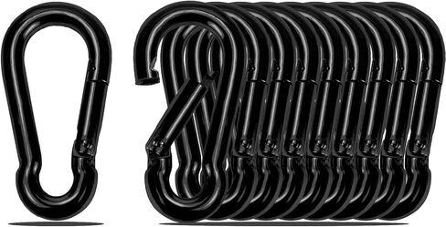 الربيع المفاجئة الخطاف الأسود carabiner ， أداة Sunxer Small Carabiner Clip Clip 1.57 بوصة 5 PCs in Kuwait