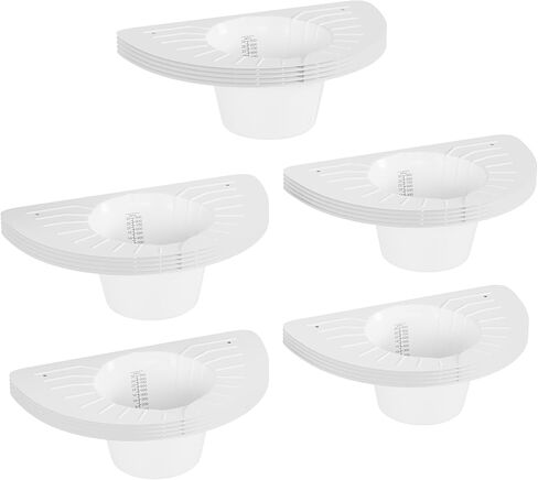 Urine Hats for Toilets, Specimen Collection Pan, Universal Toilet Hats to Catch Urine, 6 Pack 30oz/900cc Pee Urinal Sample Cup Containers for Women and Elderly in Saudi Arabia