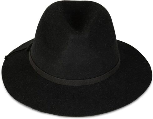 Lucky Brand Women's Wool Fedora Wide Brim Adjustable Hat with Faux Suede Tie (One Size Fits Most), Olive in Saudi Arabia