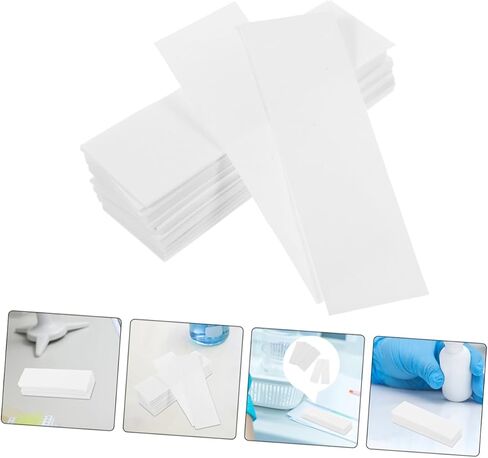 HEALLILY 100pcs High Transparency Chromatography Paper Strips Lab Filter Paper for Microscope Cleaning Biology Experiments in Saudi Arabia
