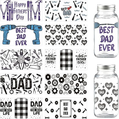 Plant Butterfly UV DTF Cup Wraps for 16 Oz, 8sheet Butterfly and Flower Rub on Transfers Decal for 16oz Glass Cups,Waterproof Transfer UV DTF Stickers for Glass,Cup Stickers Decals for DIY Crafts in Kuwait