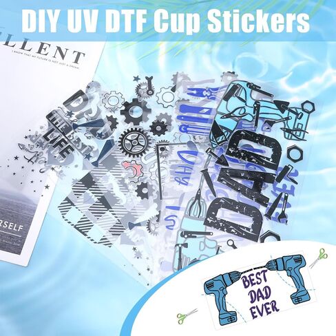 Plant Butterfly UV DTF Cup Wraps for 16 Oz, 8sheet Butterfly and Flower Rub on Transfers Decal for 16oz Glass Cups,Waterproof Transfer UV DTF Stickers for Glass,Cup Stickers Decals for DIY Crafts in Kuwait