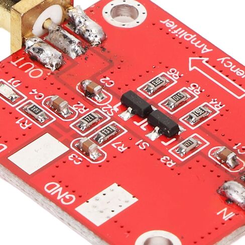 Bewinner 10dBm RF Broadband Amplifier, 10KHz-100MHz High Frequency, High Gain, Low VSWR, 12V DC, 30mA, P-1 Output 10dBm in Kuwait
