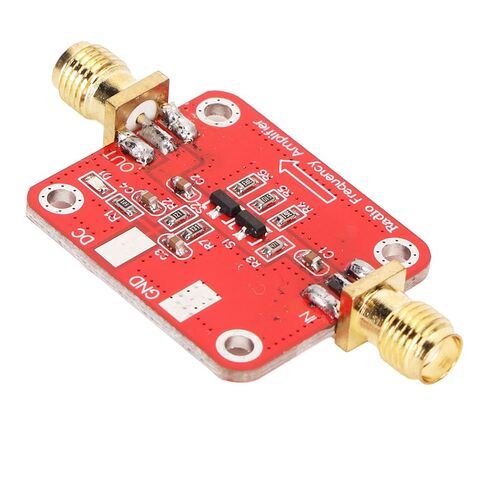 Bewinner 10dBm RF Broadband Amplifier, 10KHz-100MHz High Frequency, High Gain, Low VSWR, 12V DC, 30mA, P-1 Output 10dBm in Kuwait