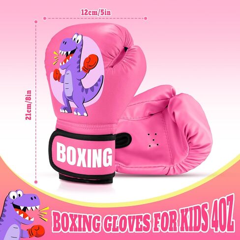 Kids Boxing Gloves for Boys & Girls, Youth Boxing Training Gloves for Kids Age 3 to 9 Years, 4OZ Training Sparring Gloves for Punching Bag Kickboxing Muay Thai MMA in Saudi Arabia