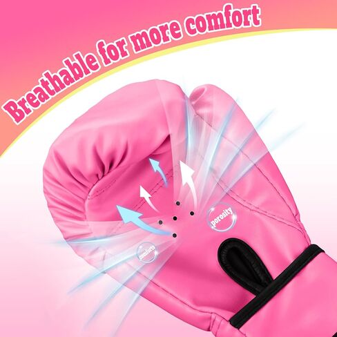 Kids Boxing Gloves for Boys & Girls, Youth Boxing Training Gloves for Kids Age 3 to 9 Years, 4OZ Training Sparring Gloves for Punching Bag Kickboxing Muay Thai MMA in Saudi Arabia