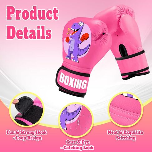 Kids Boxing Gloves for Boys & Girls, Youth Boxing Training Gloves for Kids Age 3 to 9 Years, 4OZ Training Sparring Gloves for Punching Bag Kickboxing Muay Thai MMA in Saudi Arabia