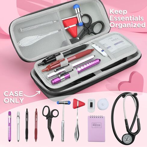 قضية سماعة الطبيب لـ 3M Littmann Classic III ، أمراض القلب IV ، MDF ، EKO - هدايا ممرضة للنساء ، هدايا طالبة التمريض ، حقيبة ممرضة صلبة لطيفة ، ملحقات ممرضة للعمل ، أساسيات مدرسة التمريض in Kuwait