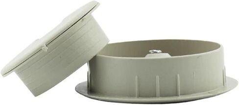 Desk Hole Cover Table Cable Grommet, 1Pcs Desk Wire Hole Cover Base Computer Gromet Table Cable Outlet Port Surface Line Box Furniture Hardwar(Grey,80mm)(Sand Silver,53mm) in Saudi Arabia