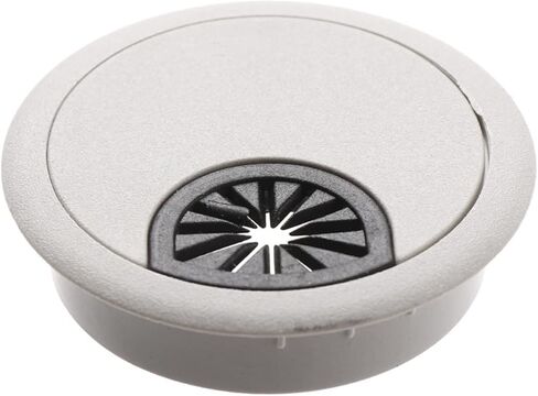 Desk Hole Cover Table Cable Grommet, 2pc 50/53/60mm Round PC Computer Desk Plastic Grommet Cable Hole Covers Outlet Port Wire Rack Organizer Cable Clamp Wire Management(50mm)(50mm) in Saudi Arabia