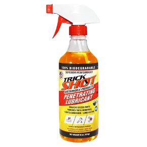 Non-Toxic Penetrating Oil | Eco-Friendly, Non-Flammable, Food Grade & Biodegradable | Rust Inhibitor | 3-in-1 Lubricant, Penetrating Oil, and Degreaser by Trick Shot® USA Made | 16 oz. Spray Bottle in Kuwait