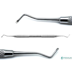 17W Excavators Dental Double Ended Spoons 1.2mm/1.25mm Restorative Instruments in Kuwait