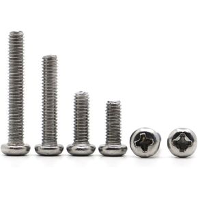 50PCS 304 Stainless Steel Cross Recessed Pan Head Screws and Bolts(M4 x16mm) in Saudi Arabia
