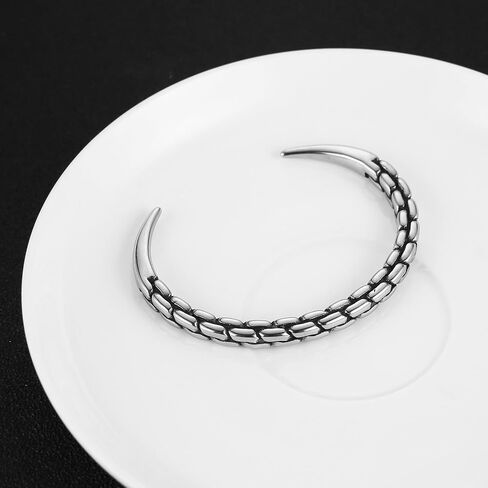 HZMAN Dragon Claw Bracelet for Men Gothic Punk Stainless Steel Cuff Bracelet Biker Bracelet Jewelry Gift in Saudi Arabia