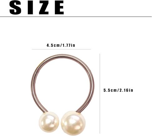 6 Pcs Gold Napkin Rings - Pearl Napkin Rings,Metal Napkin Ring for Table Settings Wedding Christmas Party Dinner Table in Kuwait