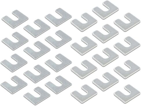 GRAND ORANGE 24Pcs Auto Body & Fender Alignment Shims Set 1/16" & 1/8" Thick- 3/8" Slot- 24 shims in Saudi Arabia