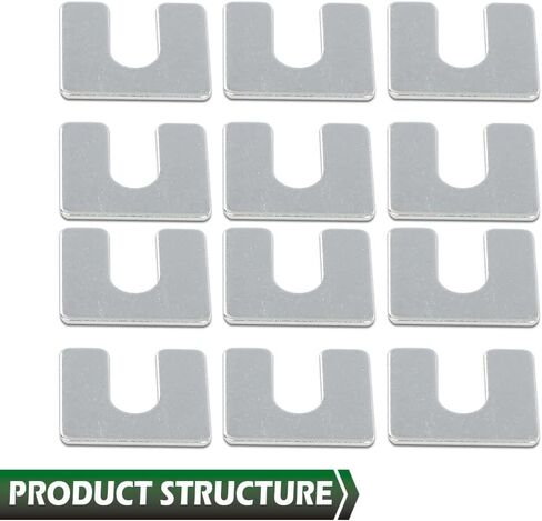GRAND ORANGE 24Pcs Auto Body & Fender Alignment Shims Set 1/16" & 1/8" Thick- 3/8" Slot- 24 shims in Saudi Arabia