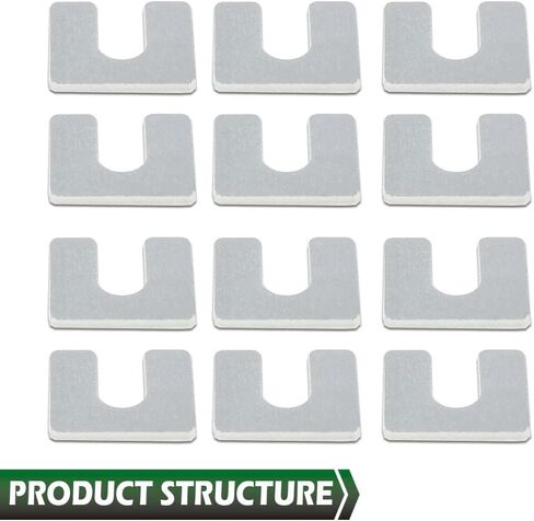 GRAND ORANGE 24Pcs Auto Body & Fender Alignment Shims Set 1/16" & 1/8" Thick- 3/8" Slot- 24 shims in Saudi Arabia