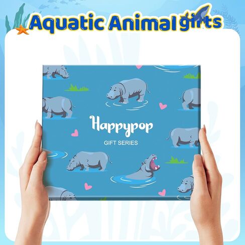HAPPYPOP Hippo Gifts for Men Women - Hippo Socks Hippopotamus Socks Animal Lover Gifts in Saudi Arabia