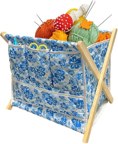 Yarn Storage Organizer for Yarn Skeins，Crochet Bag Organizer for Crochet Hooks Knitting Needles，Crochet Accessories, Crocheting & Knitting Gifts in Kuwait