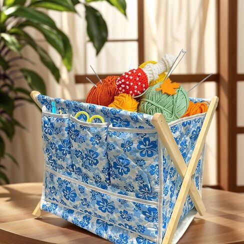Yarn Storage Organizer for Yarn Skeins，Crochet Bag Organizer for Crochet Hooks Knitting Needles，Crochet Accessories, Crocheting & Knitting Gifts in Kuwait