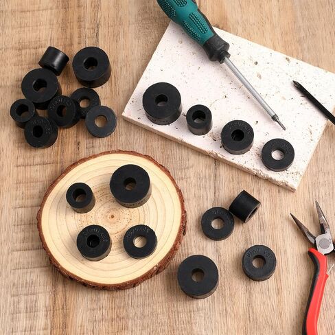 20pcs فاصل المطاط ، 4 أحجام غسالات مطاطية سميكة سميكة ، فاصل مضاد للخلايا ، غسالات مستديرة متعددة الأغراض للإصلاح الكهربائي ، وملحقات المنزل والسيارات in Saudi Arabia