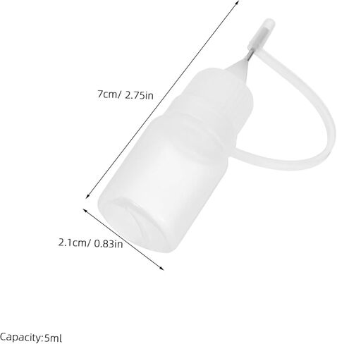 Valiclud 10pcs الضغط على زجاجات دقة الزجاجات لصق الغراء لحرف DIY للزيوت وتصميم تسرب الصيغ السائل للتطبيق الدقيق in Kuwait