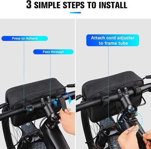 GXCROR Bike Handlebar Bag,Small Front Bike Bags with Shoulder Strap,Bicycle Bag Professional Cycling Accessories in Saudi Arabia