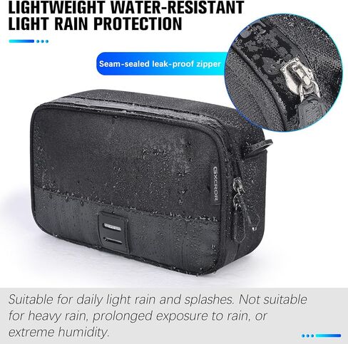GXCROR Bike Handlebar Bag,Small Front Bike Bags with Shoulder Strap,Bicycle Bag Professional Cycling Accessories in Saudi Arabia