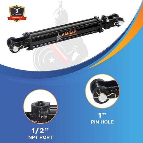 2.5x16 أسطوانة هيدروليكية - 2.5 تجويف 16 ضربة قضيب مزدوجة قضيب القضيب الأسطوانة الهيدروليكية 2500 رطل. in Kuwait