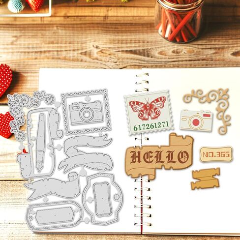 INFUNLY 2PCS Tree Branch Cutting Dies for Card Making Background Wall Metal Die Cuts Birds Tree Cutting Dies Embossing Stencils Templates for DIY Scrapbooking Craft Album Paper Card Decor in Saudi Arabia