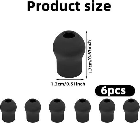 6pcs Ear Tips Replacement for EKO CORE 500 Digital Stethoscope, Silicone Stethoscope Eartips Earplugs Soft Earpieces Accessories for EKO Replacement Parts in Saudi Arabia