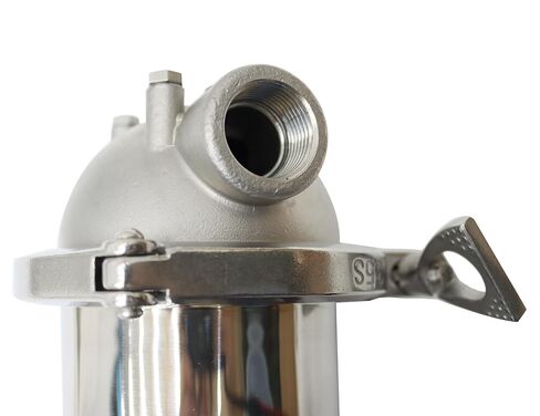 Techtongda Filter Housing لنظام ترشيح المياه من الفولاذ المقاوم للصدأ 3/4inch NPT لمدة 10 بوصات خرطوشة مرشح طويلة 145psi الضغط in Kuwait