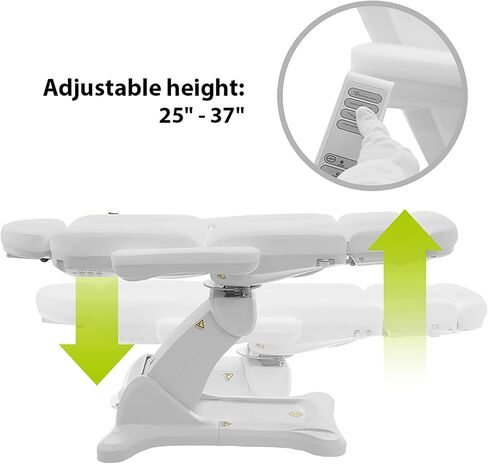 SKINACT Malibu Electric Medical Spa Treatment Table (White) in Kuwait