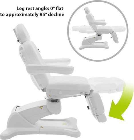 SKINACT Malibu Electric Medical Spa Treatment Table (White) in Kuwait