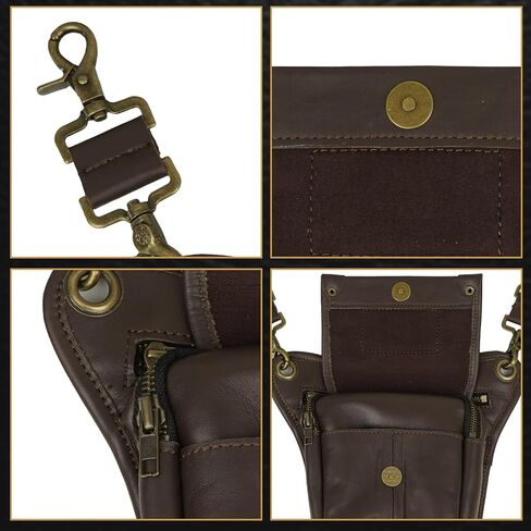 Men’s Utility Kilt Premium Leather Hanging Kilt Pocket, Sporran Kilt Accessory in Saudi Arabia