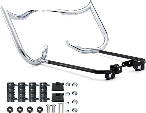 Mokitdora 1.25 "Touring الخلفية Bardlebag Bracket Bars متوافقة مع 2014 Harley Street Road Electra Road King Sharp ، Black in Saudi Arabia