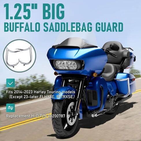 Mokitdora 1.25 "Touring الخلفية Bardlebag Bracket Bars متوافقة مع 2014 Harley Street Road Electra Road King Sharp ، Black in Saudi Arabia