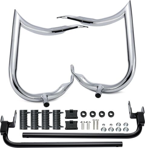 Mokitdora 1.25 "Touring الخلفية Bardlebag Bracket Bars متوافقة مع 2014 Harley Street Road Electra Road King Sharp ، Black in Saudi Arabia