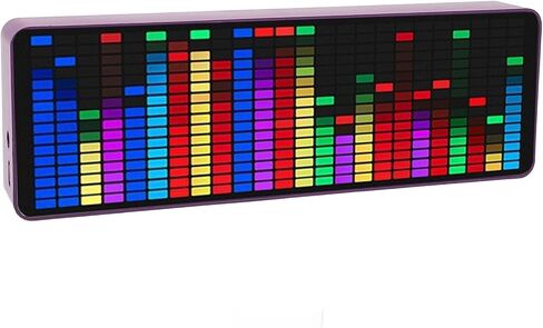عرض طيف الموسيقى ، 384 محلل طيف الصوت LED مع الساعة ، 20 محللًا للبيك آب طيف ميوزيك ديناميكي 7 مع صوتي 1624 in Kuwait
