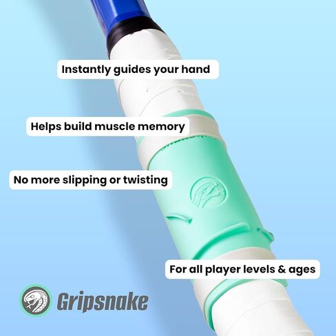 Gripsnake™ Tennis Grip Position Trainer – Improve Forehand, Backhand, Serve & Volleys | Essential Training Aid for Control, Power & Spin | Left- & Right-Handed Versions Available in Kuwait