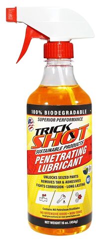 Non-Toxic Penetrating Oil | Eco-Friendly, Non-Flammable, Food Grade & Biodegradable | Rust Inhibitor | 3-in-1 Lubricant, Penetrating Oil, and Degreaser by Trick Shot® USA Made | 16 oz. Spray Bottle in Kuwait