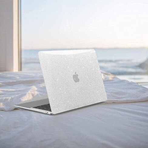 Anban Compatible with MacBook Air 13 inch Case 2021 2020 2019 2018 A2337 M1 A2179 A1932 Touch ID,Plastic Hard Shell Case for MacBook Air 13.3 inch+Keyboard Cover+Screen Protector,Shiny Luster Pearl in Kuwait