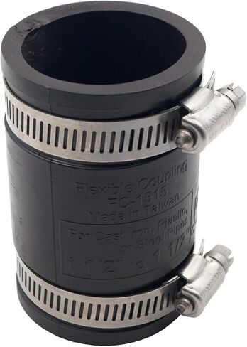 Supplying Demand 86001 Rubber Coupling with Stainless Steel Clamps 1-1/2 Inch in Saudi Arabia