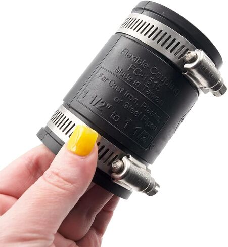 Supplying Demand 86001 Rubber Coupling with Stainless Steel Clamps 1-1/2 Inch in Saudi Arabia