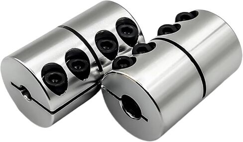 1pcs D40 L55 Clamp Clamp اقتران جامع 8 مم 17 مم 18 ملم 19 مم 20 مم قضيب قضيب الألومنيوم عمود محرك CNC الفك مقرن (14 ملم إلى 17 ملم) in Kuwait